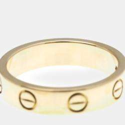 Pre Owned Cartier Love 18K Rose Gold Ring EU 48