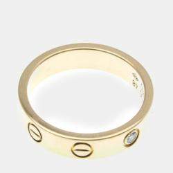 Pre Owned Cartier Love 18K Rose Gold Ring EU 48