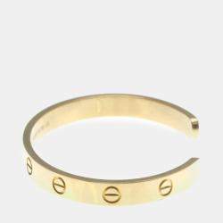 Pre Owned Cartier Love 18K Rose Gold Sapphire Bracelet