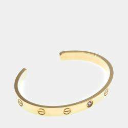 Pre Owned Cartier Love 18K Rose Gold Sapphire Bracelet