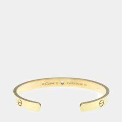 Pre Owned Cartier Love 18K Rose Gold Sapphire Bracelet