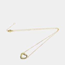 Pre Owned Cartier Trinity Heart 18K Yellow, Rose, White Gold Necklace
