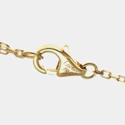 Pre Owned Cartier Trinity Heart 18K Yellow, Rose, White Gold Necklace
