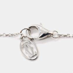 Pre Owned Cartier D'amour 18K White Gold Diamond Necklace