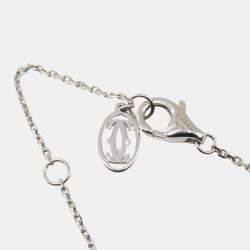 Pre Owned Cartier D'amour 18K White Gold Diamond Necklace