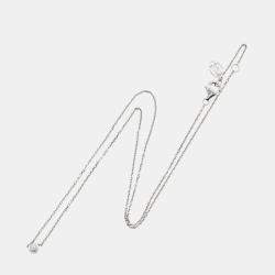 Pre Owned Cartier D'amour 18K White Gold Diamond Necklace
