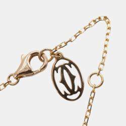 Pre Owned Cartier D'amour 18K Rose Gold and Pink Sapphire Pendant Necklace