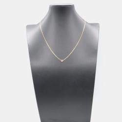 Pre Owned Cartier D'amour 18K Rose Gold and Pink Sapphire Pendant Necklace