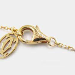 Pre Owned Cartier D'amour Diamond 18K Pink Gold Necklace