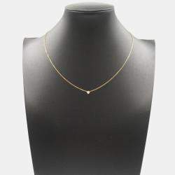 Pre Owned Cartier D'amour Diamond 18K Pink Gold Necklace
