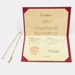 Pre Owned Cartier D'amour Diamond 18K Pink Gold Necklace