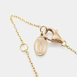 Pre Owned Cartier D'amour Diamond 18K Pink Gold Necklace