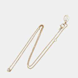 Pre Owned Cartier D'amour 18K Rose Gold and Diamond Pendant Necklace