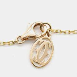 Pre Owned Cartier D'amour 18K Rose Gold Diamond Necklace