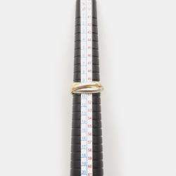 Pre Owned Cartier Trinity 18K Yellow, Rose, White Gold Band Ring EU 50