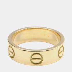 مملوكة مسبقًا خاتم كارتييه لوف ذهب أصفر عيار 18 مقاس 50