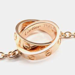 Pre Owned Cartier Love 18K Rose Gold Pendant Necklace