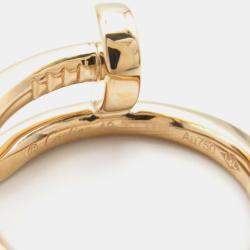Pre Owned Cartier Juste Un Clou 18K Rose Gold Ring EU 49