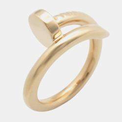 Pre Owned Cartier Juste Un Clou 18K Rose Gold Ring EU 49