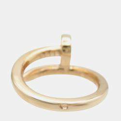 Pre Owned Cartier Juste Un Clou 18K Rose Gold Ring EU 49