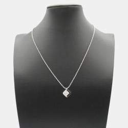 Pre Owned Cartier Galanterie de Cartier Black Lacquer Diamond Necklace 