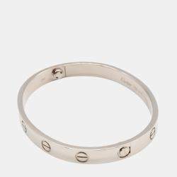 Pre Owned Cartier Love 18K White Gold Bracelet