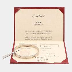 Pre Owned Cartier Love 18K White Gold Bracelet