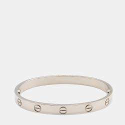 Pre Owned Cartier Love 18K White Gold Bracelet