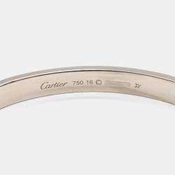 Pre Owned Cartier Love 18K White Gold Bracelet