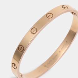 Pre Owned Cartier Love 18k Rose Gold Bracelet 16 