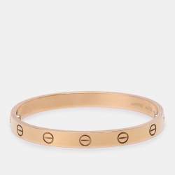 Pre Owned Cartier Love 18k Rose Gold Bracelet 16 