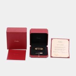 Pre Owned Cartier Love 18k Rose Gold Bracelet 16 