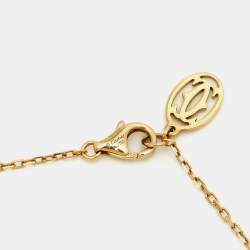 Pre Owned Cartier  d'Amour Diamond 18k Yellow Gold Small Model Necklace