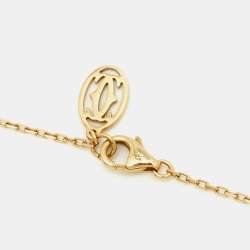 Pre Owned Cartier  d'Amour Diamond 18k Yellow Gold Small Model Necklace