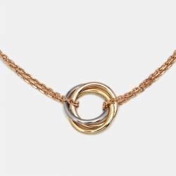 Pre Owned Cartier Trinity 18k Three Tone Gold Bracelet