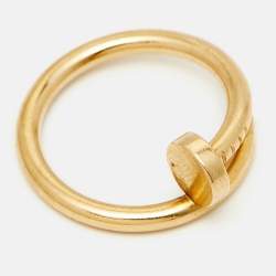 Pre Owned Cartier Juste Un Clou 18K Yellow Gold Ring Size 58