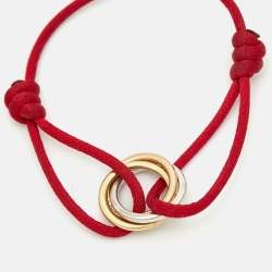 مملوكة مسبقًا سوار كارتييه ترينيتي ألماس وذهب عيار 18 ثلاثي الألوان بحبل