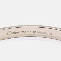 Pre Owned Cartier Love 18K White Gold Bangle Bracelet