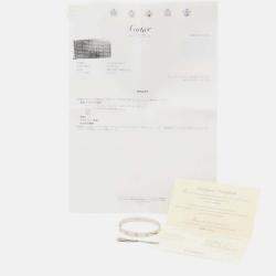 Pre Owned Cartier Love 18K White Gold Bangle Bracelet