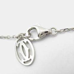 Pre Owned Cartier Cartier D'Amour Large Model 18K White Gold Diamond Necklace