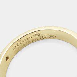 Pre Owned Cartier Love 18K Yellow Gold Ring EU 62
