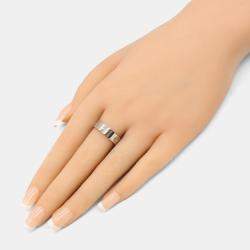 Pre Owned Cartier Love 18K White Gold Band Ring EU 58