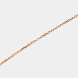 Pre Owned Cartier Amulette De Cartier Diamonds Malachite 18k Rose Gold Long Pendant Necklace