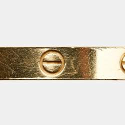 Pre Owned Cartier Love 18k Yellow Gold Classic Bracelet 16