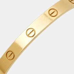 Pre Owned Cartier Love 18k Yellow Gold Classic Bracelet 16