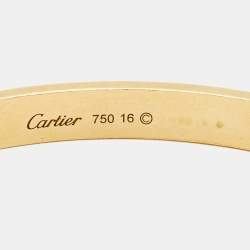 Pre Owned Cartier Love 18k Yellow Gold Classic Bracelet 16