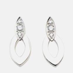 Pre Owned Cartier Diadea 18K White Gold and Diamond Earrings