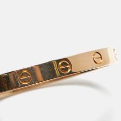 Pre Owned Cartier Love 18k Rose Gold Classic Model Bracelet 16 
