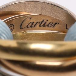 Pre Owned Cartier Trinity 18k Three Tone Gold Adjustable Cord Bracelet
