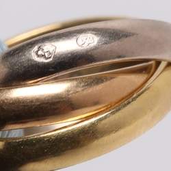 Pre Owned Cartier Trinity 18k Three Tone Gold Adjustable Cord Bracelet